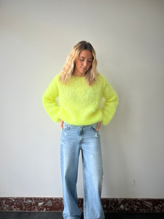 PULL JAUNE FLUO