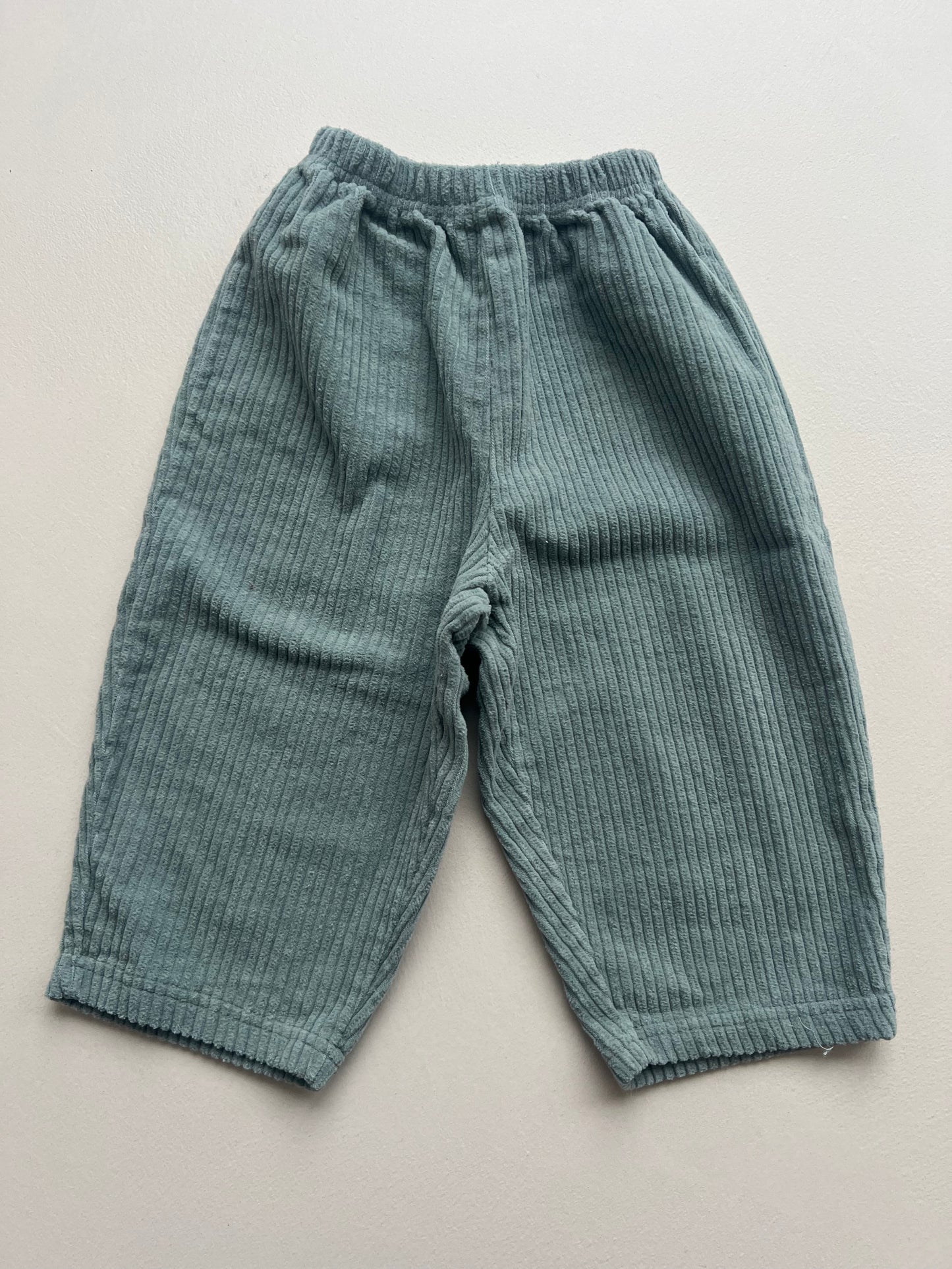 Cord blue pants