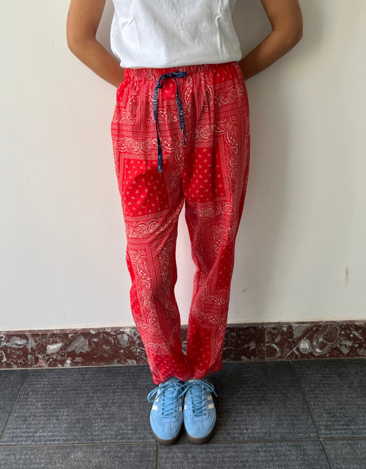 RED BANDANA PANTS